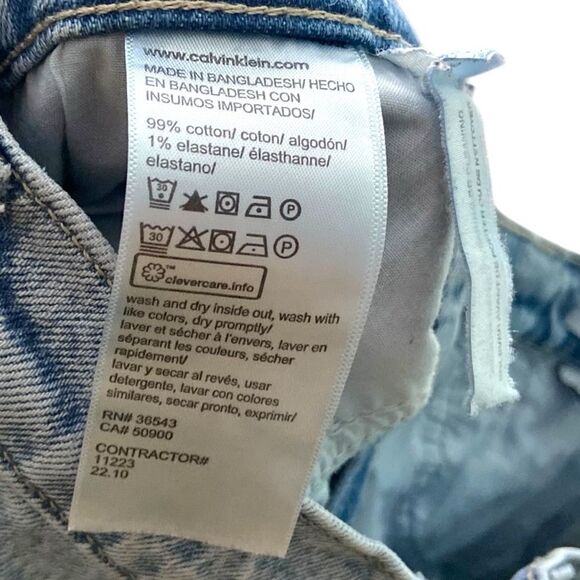 Calvin Klein Vintage Vibe Classic Blue Denim Original Straight Jeans in W26 - Picture 12 of 12